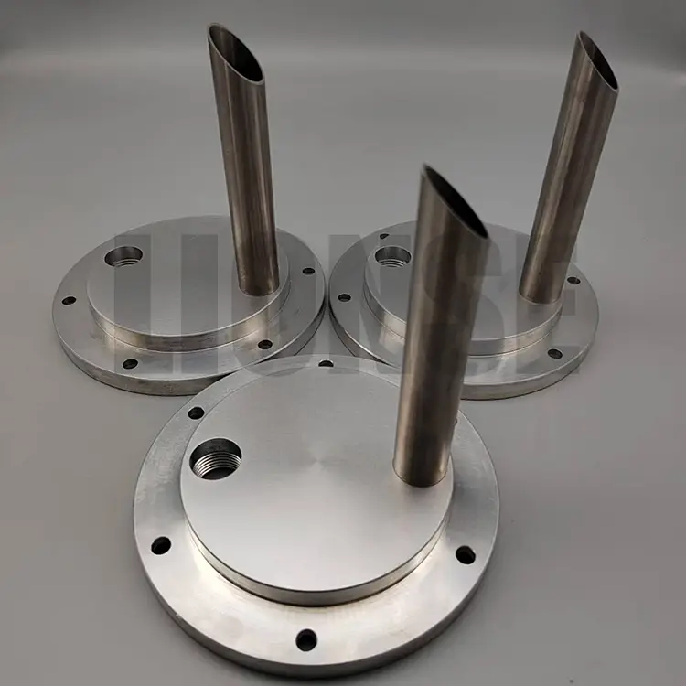 Aluminium bewerkte flens verticale buisondersteuning