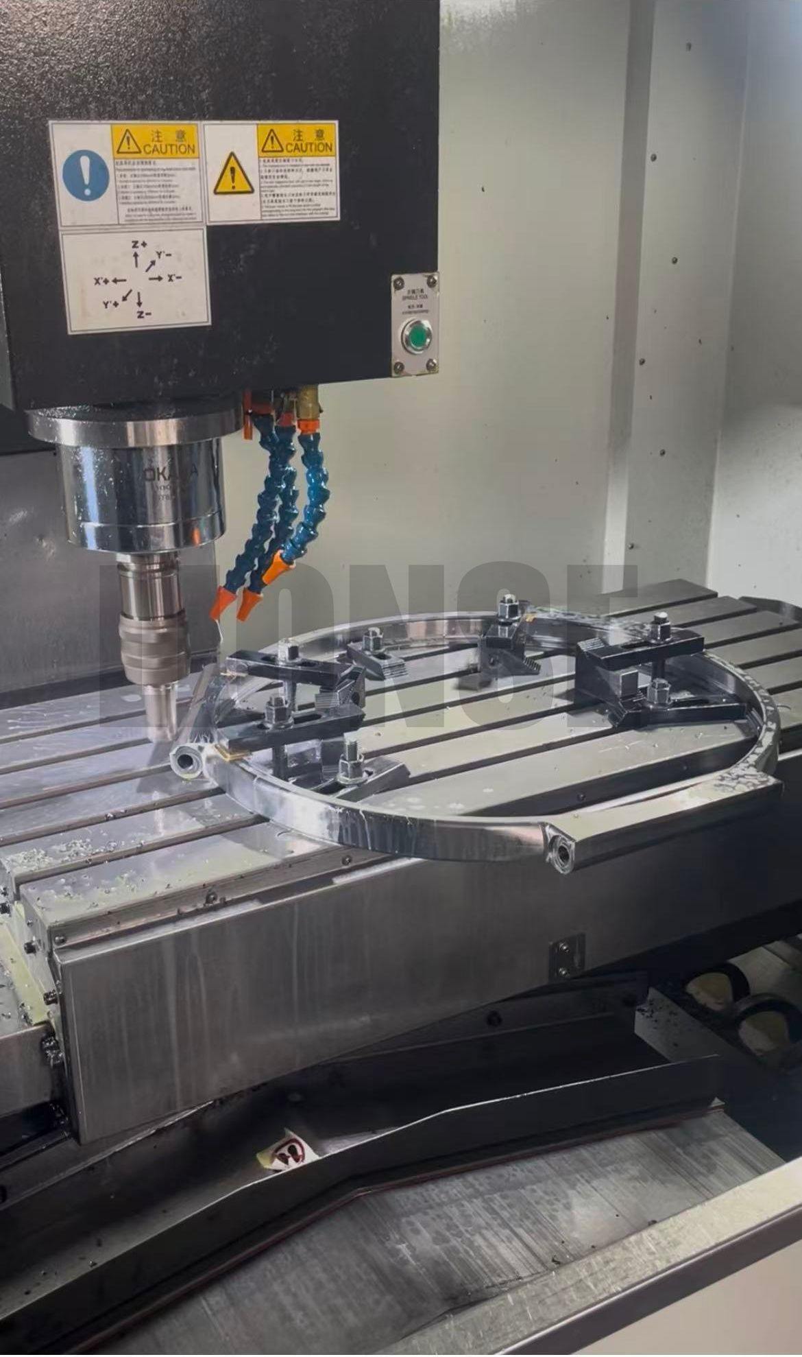 Grote boring roestvrijstalen multi-groef borgring op maat gemaakte nokken