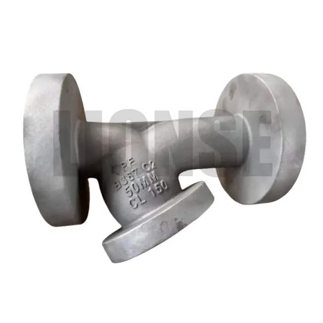 Titanium legering gegoten tee gebogen pijpfittingen